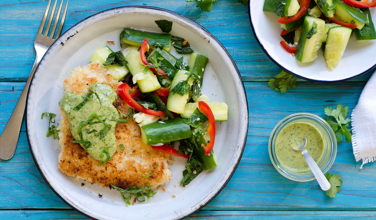 catfish-smashed-cucumber-cilantro-cashew-sauce